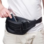 Fanny Pack Outdoor travel leather Fanny pack,Cowhide Leather Large Size 7 Pockets waist bag.Suitable for outdoor mountaineering, travel, camping, cycling, running, etc.